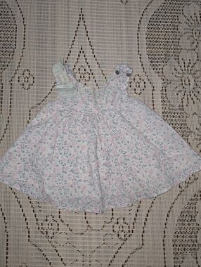 Dylan & Abby Baby Pink Floral Ruffle Strap Dress